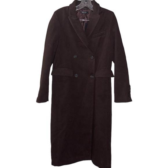 Nasty Gal Longline Wool Look Formal Coat - Picture 4 of 16